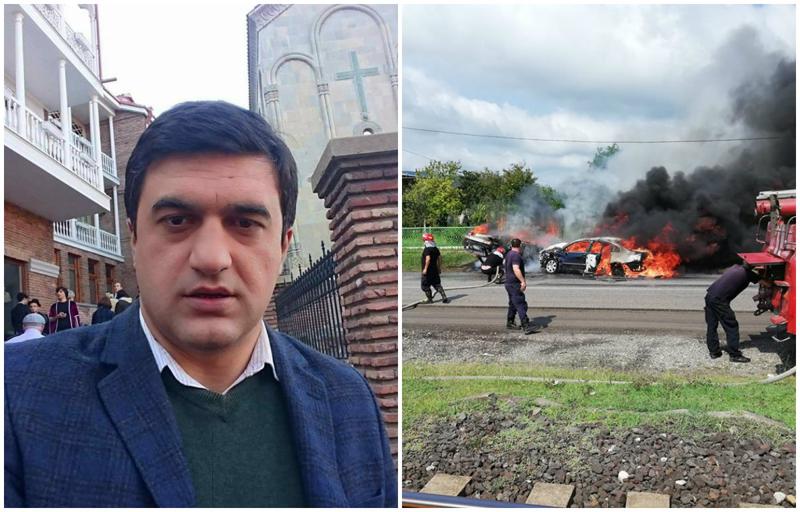 "ორი ახალგაზრდა ცოცხლად ჩაიწვა..." - რას წერს ქართლოს ნატროშვილი სენაკთან მომხდარ საზარელ ავარიაზე