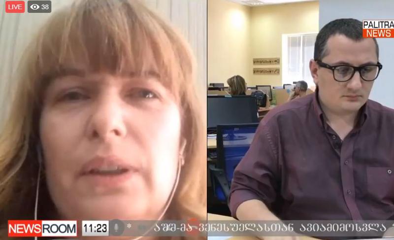 LIVE: სანდრა რულოვსი "ნიუსრუმში"