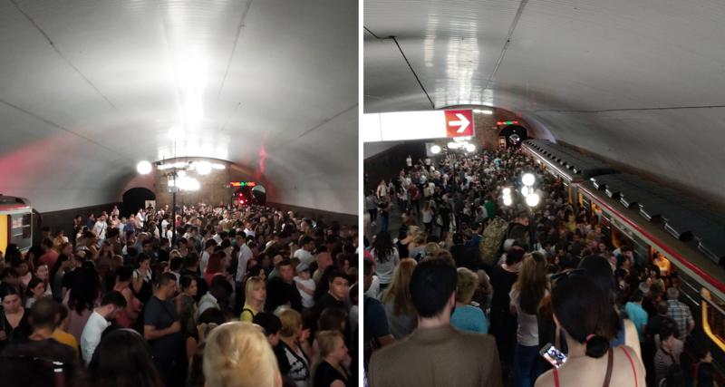 რა ხდებოდა დღეს მეტრო "სადგურის მოედანზე", სადაც მგზავრებს მატარებლის დაცლა მოთხოვეს