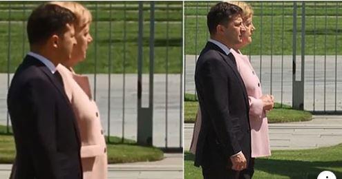 მერკელი ზელენსკისთან შეხვედრისას ცუდად გახდა - რითი ხსნის კანცლერი ძლიერ კანკალს