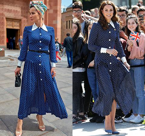 ქეით მიდლტონი თუ თინა კანდელაკი? - ტელეწამყვანი ჰერცოგინიას მსგავსი კაბით გამოჩნდა