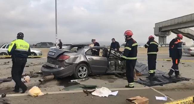 ავარია რუსთავი-თბილისის მაგისტრალზე - ავტოსაგზაო შემთხვევას მსხვერპლი მოჰყვა