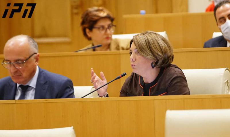 "ჩვენმა ფრაქციამ მოიწვია ყველა დაშავებული ჟურნალისტი, რომლებსაც შეეძლოთ, სტუმრებისთვის განკუთვნილ ადგილას გომელაურის მოსმენას დასწრებოდნენ, მათზე არ დაუშვით საშვები" - სალომე სამადაშვილი უმრავლესობას