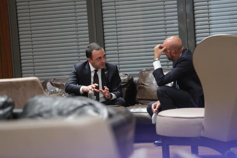 "შარლ მიშლი კიდევ ერთხელ დავარწმუნე, რომ საქართველო 19 აპრილის შეთანხმებით გაწერილი რეფორმების დღის წესრიგის ერთგული რჩება" - პრემიერი