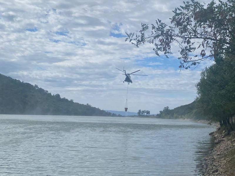 რა ვითარებაა ყვარელში, სადაც ხანძრის ქრობის პროცესში დილიდან ვერტმფრენი ჩაერთო