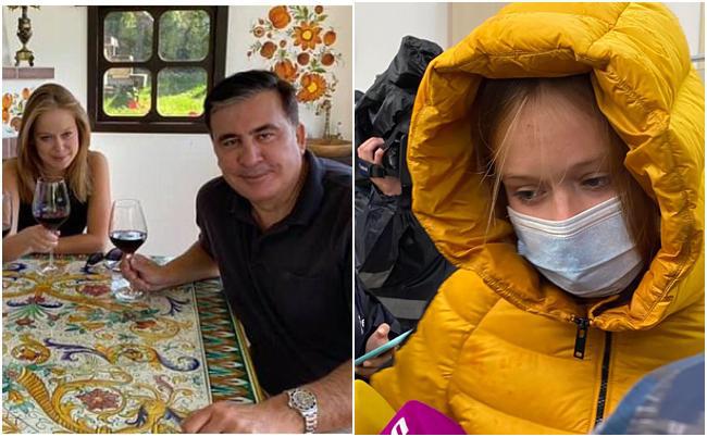 რუსთავის ციხესთან მიხეილ სააკაშვილის მეუღლე მივიდა - კადრები ადგილიდან