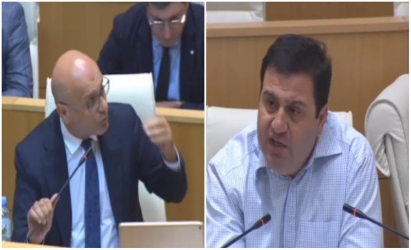 "ნუ მებლატავებით და მომისმინეთ" - შელაპარაკება პარლამენტში ლევან კობერიძესა და ფინანსთა მინისტრს შორის
