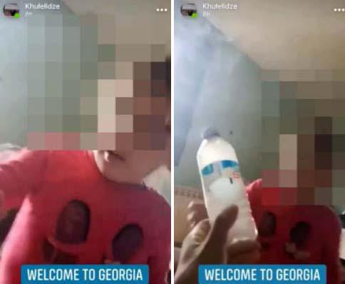 "გამოუშვი ბოლი, მაქედან არა, აქედან" - ვრცელდება ვიდეო, როგორ ასწავლიან პატარა ქართველ გოგონას მარიხუანას მოწევას