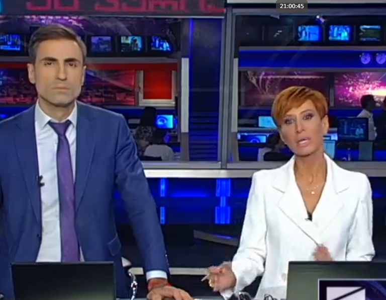 "გემშვიდობებით, შევხვდებით სხვა სივრცეში..." - "კურიერის" წამყვანები მაყურებელს დაემშვიდობნენ, საინფორმაციო გამოშვება ეთერში არ გავიდა