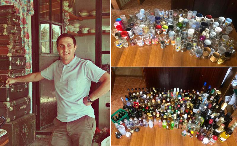 ასობით მინიატურული ბოთლი 33 ქვეყნიდან - გიორგი კეპულაძეს სახლში მსოფლიოს ყველა ცნობილი ბრენდის სასმელი აქვს
