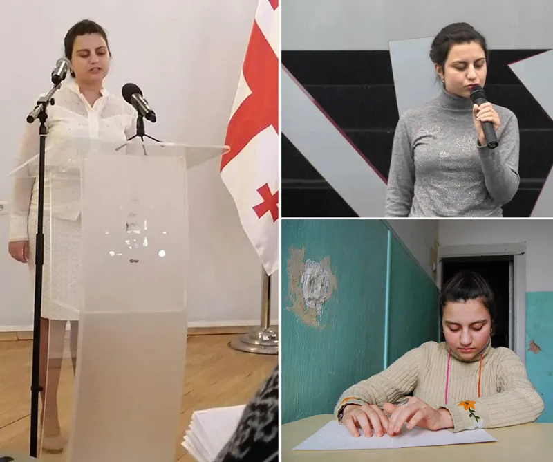 როგორ გახდა უსინათლო გოგონა გაერო-ში ქართველი ახალგაზრდების წარმომადგენელი და როგორ ეხმარება შშმ ადამიანებს