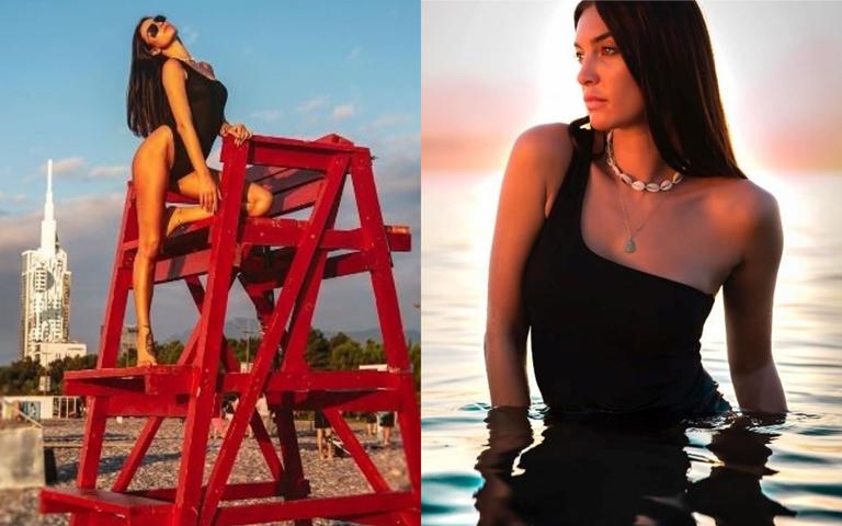 "ნამდვილ ქალღმერთს გავხარ" - ალექსანდრა პაიჭაძის სუპერსექსუალური ფოტოები შავი ზღვის სანაპიროდან