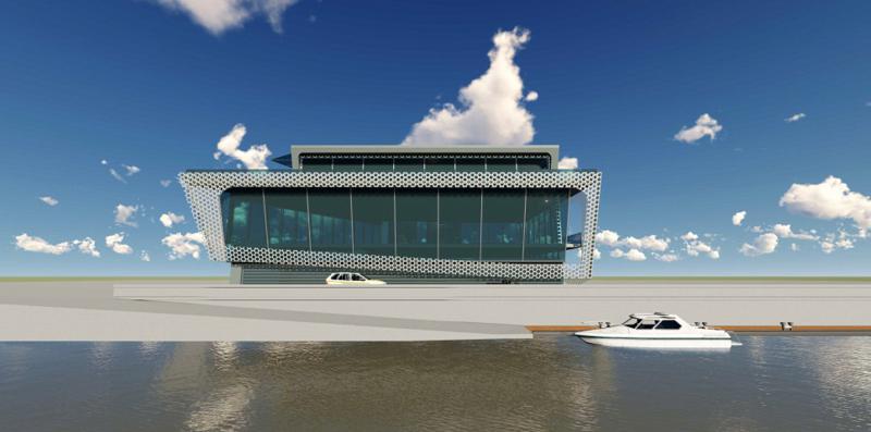 როგორი იქნება იახტკლუბი, რომელიც იუსტიციის სახლთან აშენდება - ფოტოები