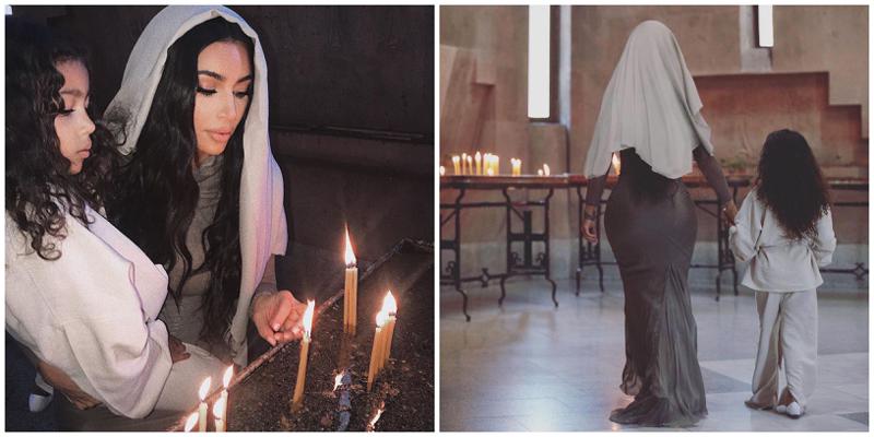 კიმ კარდაშიანი სომხეთში მოინათლა - ფოტოები ეჩმიაძინიდან