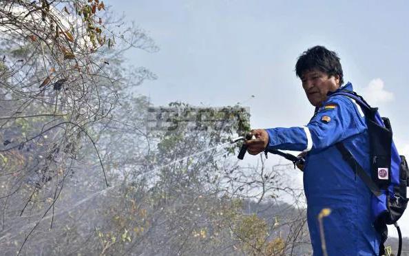 ბოლივიის პრეზიდენტი ტყეებში ხანძარს პირადად აქრობს