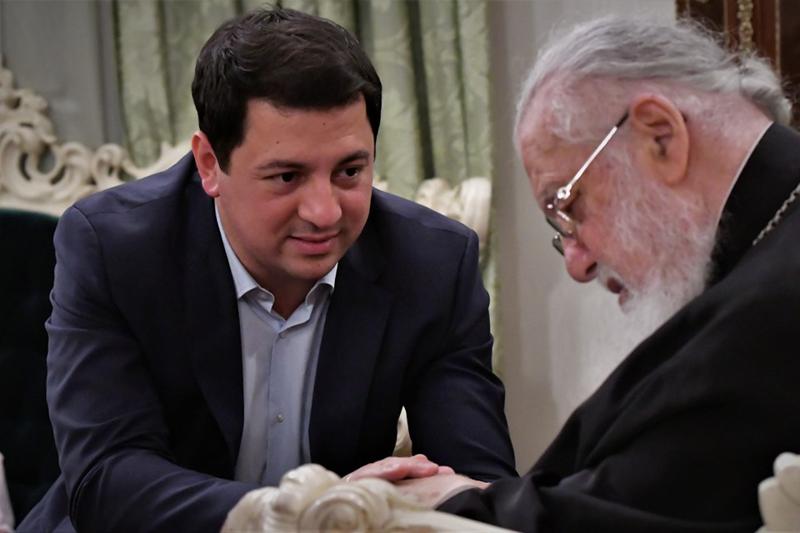 არჩილ თალაკვაძე ოჯახთან ერთად პატრიარქმა მიიღო