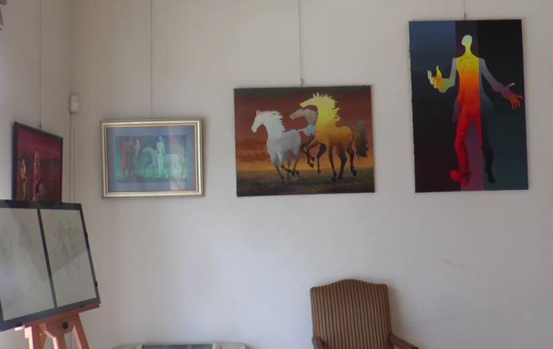 ჩუბინაშვილის კვლევით ცენტრში მხატვარ გივი ვაშაკიძის გამოფენა იმართება