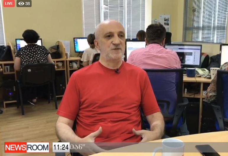 LIVE: გია ხუხაშვილი "ნიუსრუმის" ეთერში