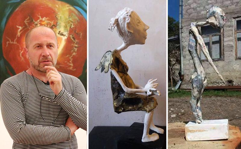 ამბროლაურელი მხატვარი, რომელიც გაზეთისგან უნიკალურ ქანდაკებებს ქმნის - "პრო­ტეს­ტი მაქვს სა­კუ­თა­რი თა­ვი­დან და­წყე­ბუ­ლი, ზო­გა­დად, სამ­ყა­როს მი­მართ"