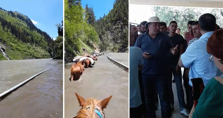 აქციის მონაწილეებმა, თუშეთის გზაზე პრობლემების მოგვარებისთვის სამდღიანი ვადა დააწესეს