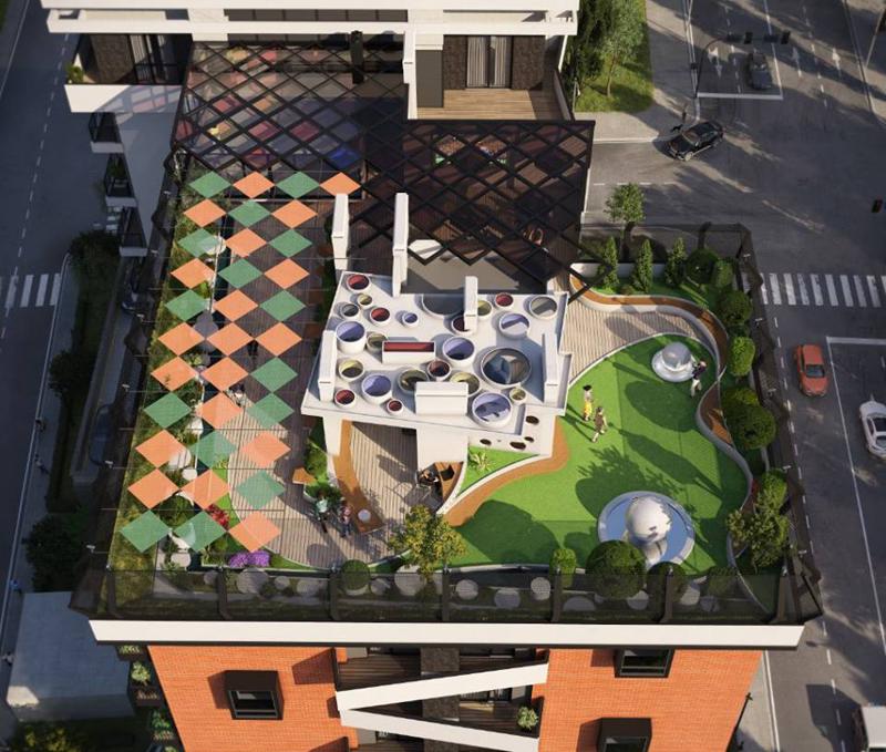 თბილისში პირველი "მწვანე სახურავიანი" კორპუსი შენდება - ნახეთ, როგორი იქნება ნაგებობა