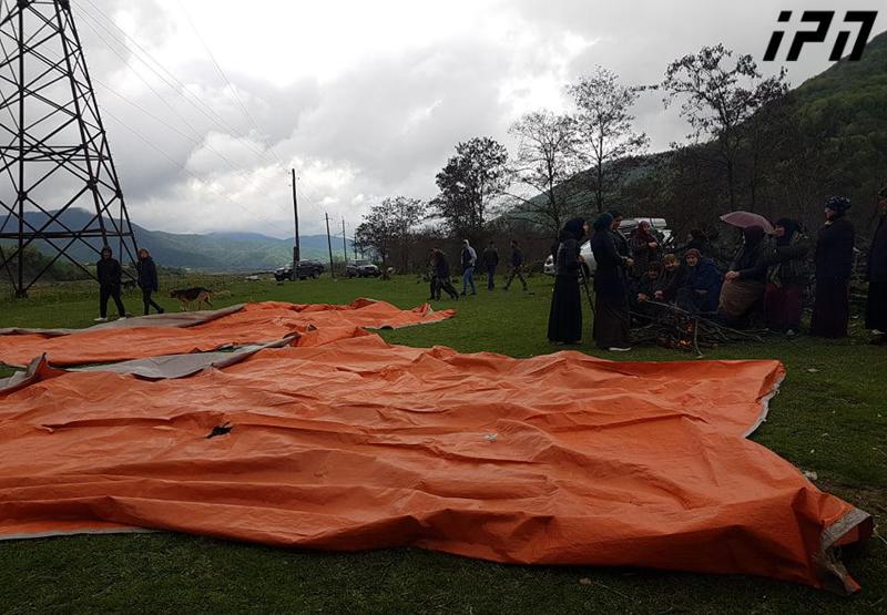 პანკისის ხეობაში ადგილობრივთა ნაწილმა ჰესის  მშენებლობის მიმდებარე ტერიტორიაზე კარვების გაშლა დაიწყო