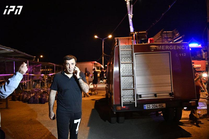 ე.წ. ჩინელების ბაზრობის ტერიტორიაზე, სადაც ხანძარია, გიორგი კოდუა მივიდა