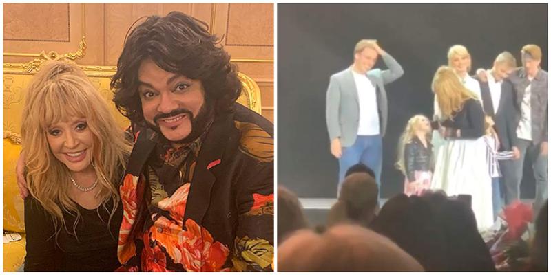 ქმარი, ყოფილი ქმარი, შვილები და შვილიშვილები - ალა პუგაჩოვამ 70 წლის იუბილე კრემლში კონცერტით აღნიშნა