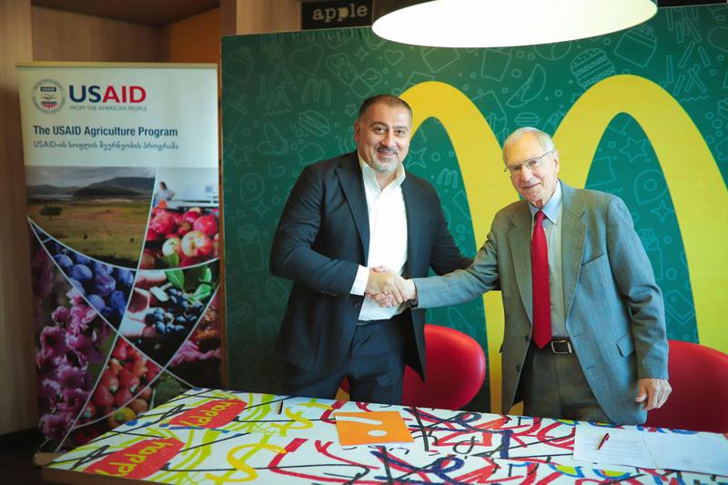 „მაკდონალდს საქართველომ“ USAID-ის სოფლის მეურნეობის პროგრამასთან  ურთიერთთანამშრომლობის მემორანდუმი გააფორმა