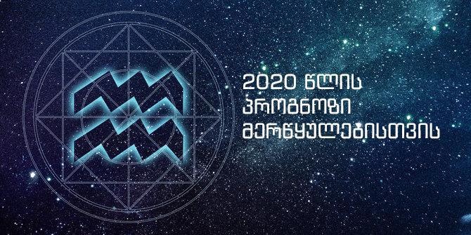 2020 წლის ასტროლოგიური პროგნოზი მერწყულებისთვის - "შრომა აუცილებლად დაგიფასდებათ"