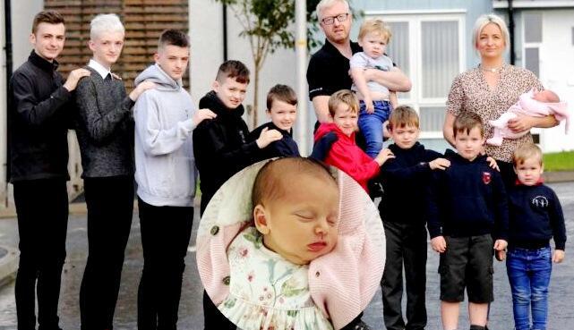 ათი ვაჟის შემდეგ,  წყვილს გოგონა შეეძინა - "ახლა ნამდვილად გავჩერდებით..."