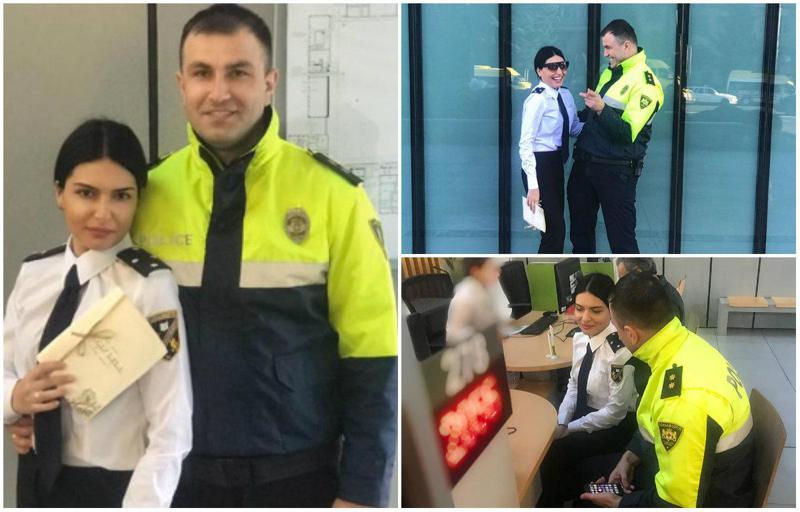 "წლის დაგვირგვინება..." - პატრული ხელის მოსაწერად პირდაპირ სამოქმედო კვადრატიდან მივიდა (ფოტო)