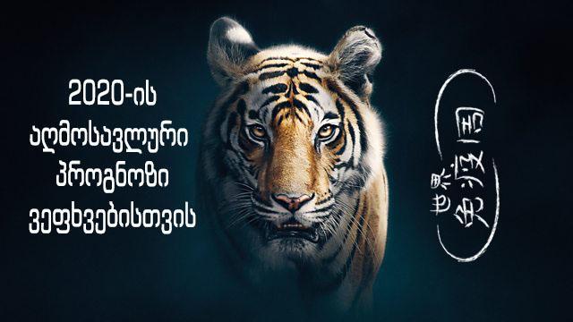 როგორი იქნება 2020 წელი ვეფხვის წელში დაბადებულებისთვის - აღმოსავლური პროგნოზი  სტიქიების მიხედვით