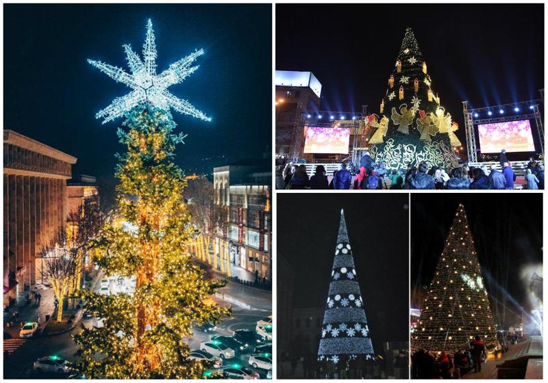 როგორ იცვლებოდა თბილისის მთავარი ნაძვის ხე ვარდების რევოლუციიდან დღემდე