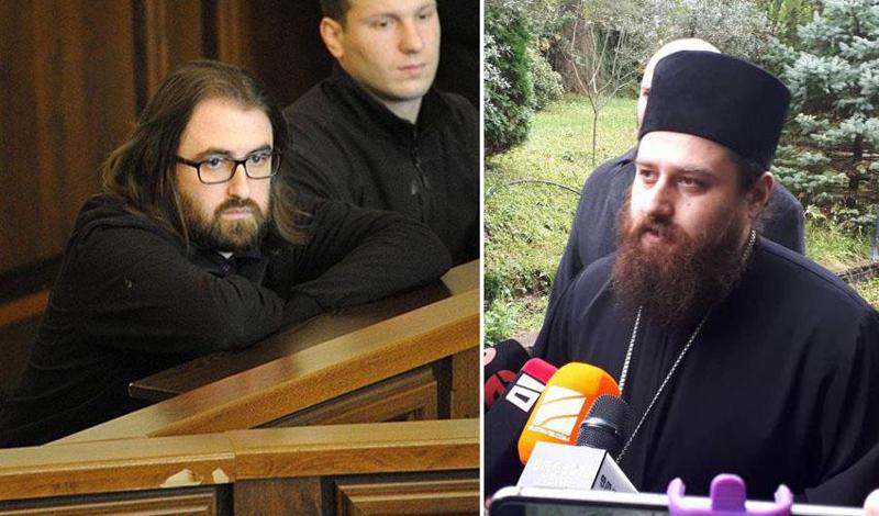 მღვდელ-მონაზონი ანდრია სარია დეკანოზ გიორგი მამალაძეს აზიარებს