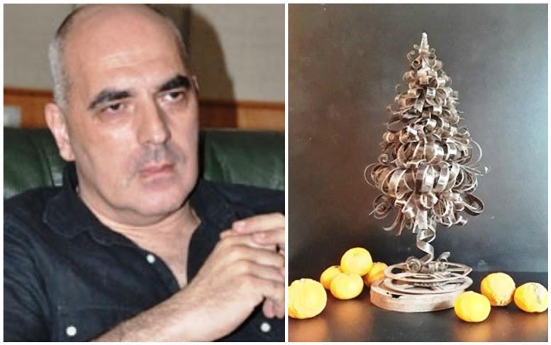 "იდუმალი და სევდიანი გამოვიდა..." - ზაზა ურუშაძის ხსოვნას ქართველმა ფლორისტმა უძველესი კინოფირით შექმნილი ნაძვის ხე მიუძღვნა