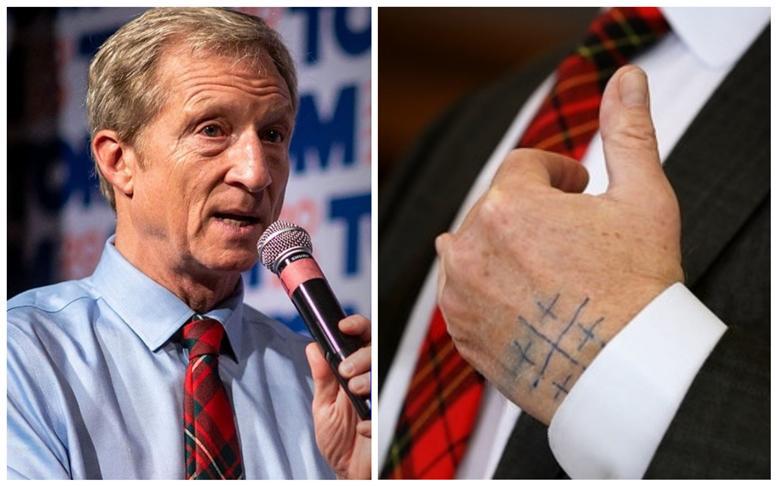 რატომ ახატია აშშ-ის პრეზიდენტობის კანდიდატს ხელზე ხუთჯვრიანი დროშა?