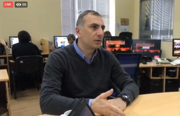 LIVE: ალეკო ელისაშვილი "ნიუსრუმში"