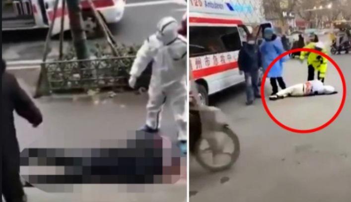 გარდაცვლილი და გონდაკარგული ადამიანები ქუჩებში - ფოტოები  უხანიდან, სადაც კორონავირუსი მძვინვარებს