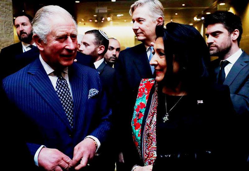 სალომე ზურაბიშვილისა და პრინც ჩარლზის შეხვედრა - რა ფოტოებს აქვეყნებს პრეზიდენტი