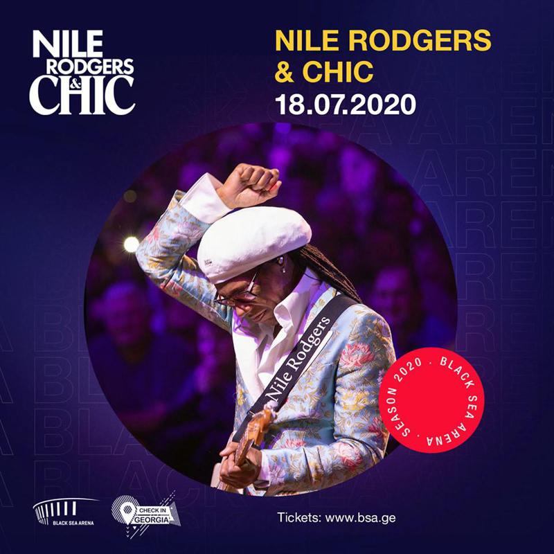 Nile Rodgers & Chic-ი „ბლექ სი არენას“ სცენას 18 ივლისს დაიკავებს!