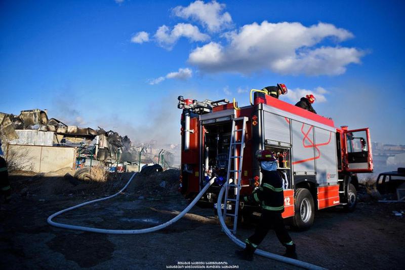 ბელიაშვილის ქუჩაზე ხანძარი ლიკვიდირებულია