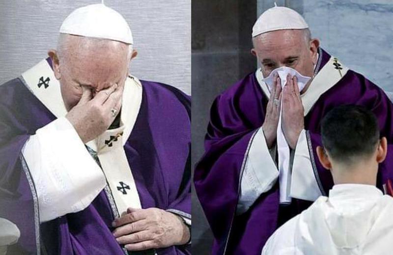 რომის პაპი, რომელსაც ვირუსის ნიშნები ჰქონდა, შეუძლოდ გახდა და ლიტურგიას ვერ დაესწრო