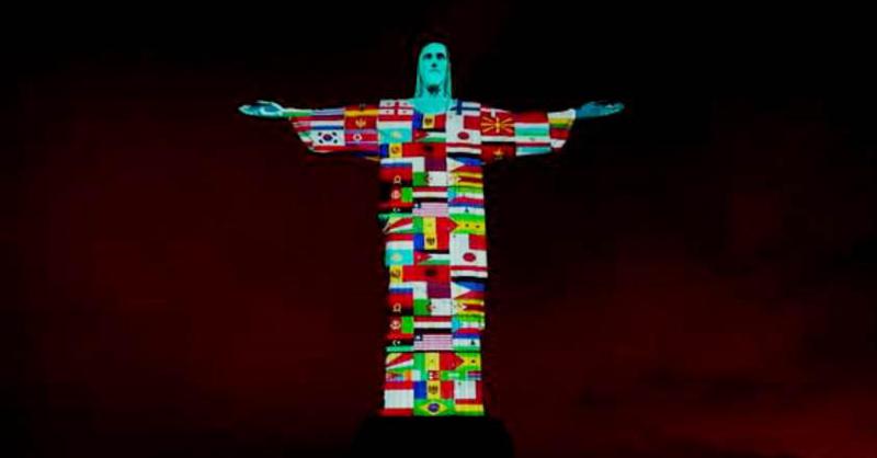 საქართველოს დროშა ქრისტეს ქანდაკებაზე - ბრაზილიის მხარდაჭერა ქვეყნებს, რომლებიც კორონავირუსს ებრძვიან