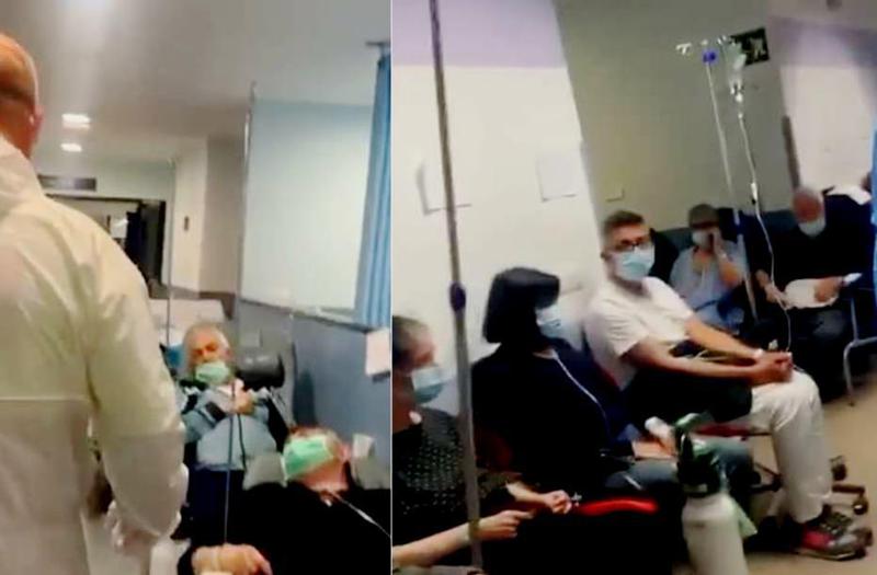 ესპანეთში საავადმყოფოები პაციენტებს ვეღარ იტევს - ადამიანებს კლინიკების დერეფნებში მკურნალობენ