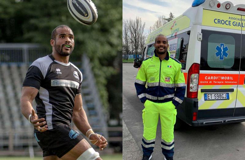 იტალიის ეროვნული ნაკრების მორაგბე მოხალისე გახდა და სასწრაფოს მძღოლად მუშაობს - "თავს ვეუბნები, არ დაიღალო!"