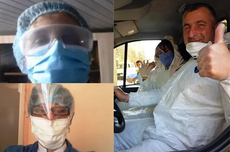 "როცა დედა ქვეყნის სამსახურშია..." - კორონავირუსთან მებრძოლი ქართველი ექიმების ფოტოები და მოქალაქეების მადლობა