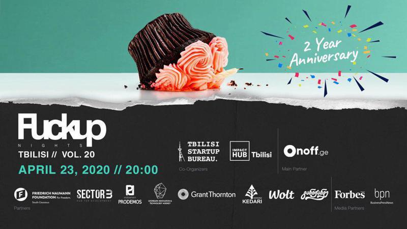 პირველად, Fuckup Nights ონლაინ რეჟიმში ჩატარდება და მისი ნახვა ყველა მსურველს შეეძლება