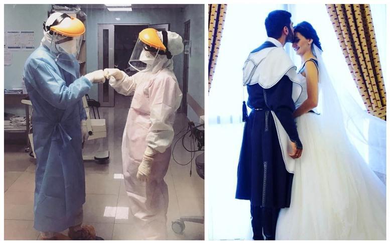 როგორ ამხნევებს ექთანი ცოლ-ქმარი ერთმანეთს მორიგეობის დროს - კორონავირუსთან მებრძოლი ქართველი წყვილის სიყვარულის ისტორია