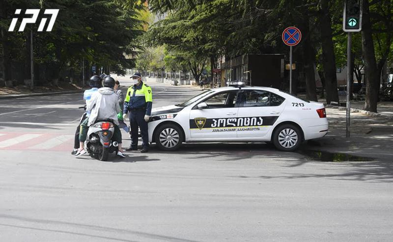 საავტომობილო გადაადგილების აკრძალვა 22 აპრილამდე მოქმედებს